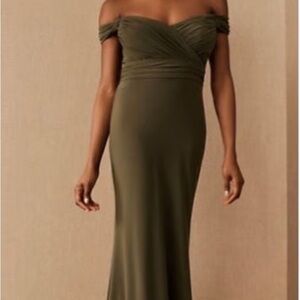 BHLDN Olive Maxi Dress